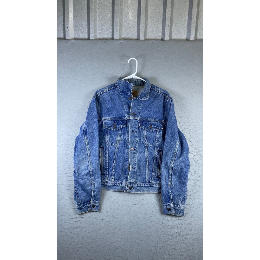 Levi's Trucker Jacket Men 46 Blue Excellent Vintage 70506-0214 Denim Made in USA